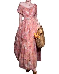 BRC By BURRYCO - Off-The-Shoulder Maxi Dress - Lyst