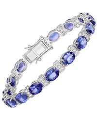 Diana M. Jewels - Fine Jewelry 14k 20.26 Ct. Tw. Diamond & Tanzanite Tennis Bracelet - Lyst