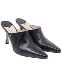 Jimmy Choo - Leather Rya 90 Mule (Authentic Pre-Loved) - Lyst