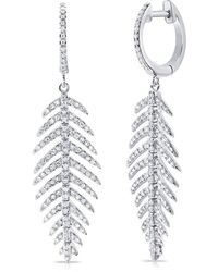 Sabrina Designs - 14k 0.61 Ct. Tw. Diamond Feather Earrings - Lyst