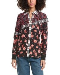 3.1 Phillip Lim - Floral Collage Slim Shirt - Lyst