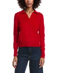 Forte - Wool & Cashmere-Blend Crystal Polo Sweater - Lyst
