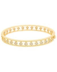 Juvell - 18K Plated Cz Bangle Bracelet - Lyst