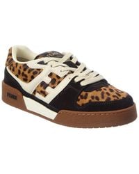 Fendi - Match Haircalf & Suede Sneaker - Lyst