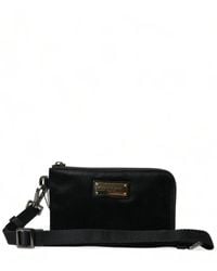 Dolce & Gabbana - Nylon & Leather Pouch - Lyst