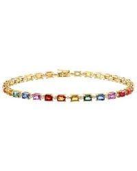 Effy Fine Jewelry - 14K 7.98 Ct. Tw. Diamond & Multi Sapphire Bracelet - Lyst