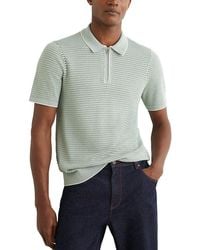 Reiss - Brink Half Zip Texture Sweater - Lyst