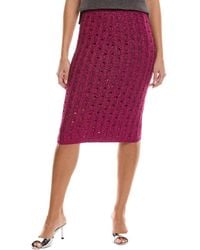 St. John - Crochet Skirt - Lyst