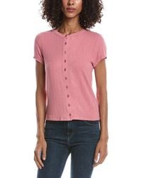 Bernardo - Ribbed Button-Up Top - Lyst