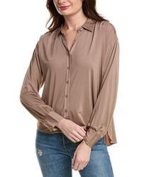 Splendid - Charmeuse Lyr Button-Down Shirt - Lyst
