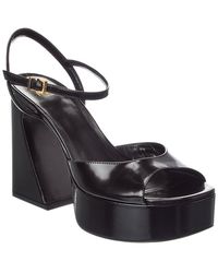 Fendi - Arco Leather Platform Sandal - Lyst