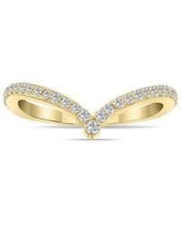 Lab Grown Diamonds - 14K 0.33 Ct. Tw. Lab-Grown Diamond V-Shape Ring - Lyst