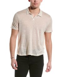 Onia - Shaun Linen Polo Shirt - Lyst