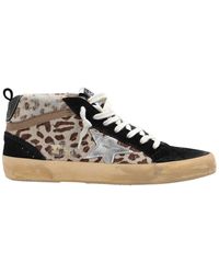 Golden Goose - Mid Star Suede & Leather Sneaker - Lyst