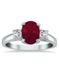 Gem Spark - 14K 1.78 Ct. Tw. Diamond & Ruby Ring - Lyst