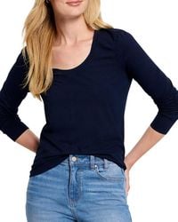 NIC+ZOE - Long Sleeve Scoop Neck T-Shirt - Lyst