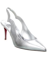 Christian Louboutin - Hot Chick Sling 70 Leather Slingback Pump - Lyst