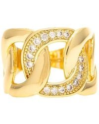 Rivka Friedman - 18k Plated Cz Motif Ring - Lyst
