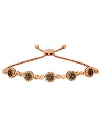 Le Vian - Le Vian Chocolate Diamonds 14k Rose Gold 0.90 Ct. Tw. Diamond Bolo Bracelet - Lyst