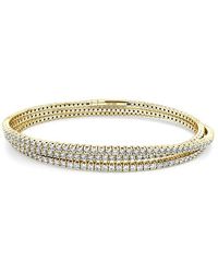 Sabrina Designs - 14K 5.00 Ct. Tw. Diamond Flexible Stackable Bangle Bracelet - Lyst