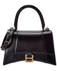 Balenciaga - Hourglass Small Leather Top Handle Shoulder Bag - Lyst