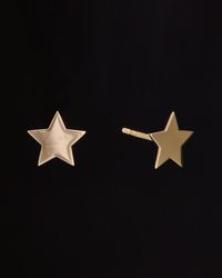 Italian Gold - 14k Star Studs - Lyst