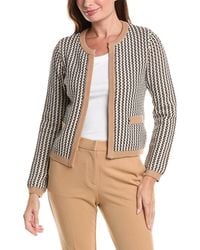 Tahari - Open Front Cardigan - Lyst