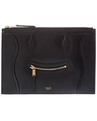 Celine - Medium Leather Pouch - Lyst