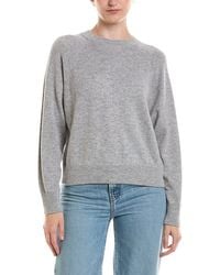 Forte - Rib Trim 100% Cashmere Sweatshirt - Lyst