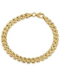Savvy Cie - 18K Over Panther Link Bracelet - Lyst
