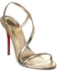 Christian Louboutin - Rosa Z 100 Leather Sandal - Lyst