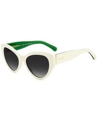 Kate Spade - White Cat Eye Sunglasses - Lyst