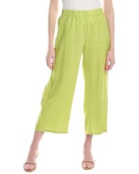Eileen Fisher - Wide Leg Linen Pant - Lyst