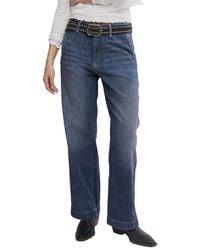 Free People - East Side Denim Straight Leg Jean - Lyst
