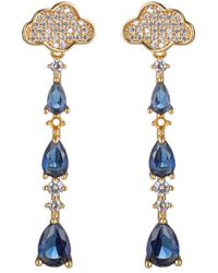 Eye Candy LA - Cz Rain Cloud Drop Earrings - Lyst