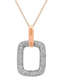 Diana M. Jewels - Fine Jewelry 14k Rose Gold 0.27 Ct. Tw. Diamond Necklace - Lyst