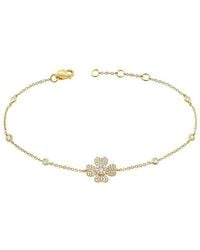 Sabrina Designs - 14K 0.32 Ct. Tw. Diamond Flower Bracelet - Lyst