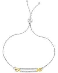 Amairah - Vermeil 0.10 Ct. Tw. Diamond Bolo Bracelet - Lyst