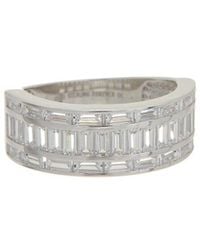 Sterling Forever - Cz Kate Baguette Eternity Ring - Lyst
