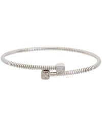 Meshmerise - 18K Over 0.10 Ct. Tw. Diamond Bangle Bracelet - Lyst