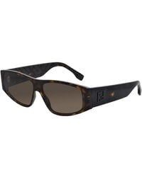 Fendi - Ff Squared Mm Sunglasses - Lyst