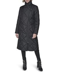 KARL LAGERFELD - Quilted Puffer Coat - Lyst