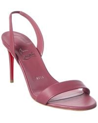 Christian Louboutin - O Marylin 85 Leather Slingback Sandal - Lyst