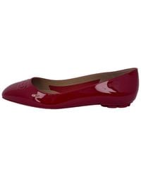 Ferragamo - Patent Leather Horsebit Ballet Flat (Authentic Pre-Loved) - Lyst