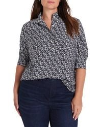 NIC+ZOE - Plus Etched Hearts Shirt - Lyst