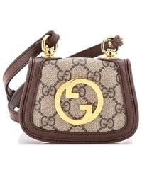 Gucci - Gg Coated Canvas Blondie Nm Card Case Wallet With Strap (Authentic Pre-Loved) - Lyst