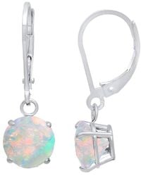 MaxColor - Silver 0.50 Ct. Tw. Lab-grown Opal Dangle Earrings - Lyst