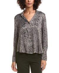 Bella Dahl - Flowy Hem Button Down Shirt - Lyst