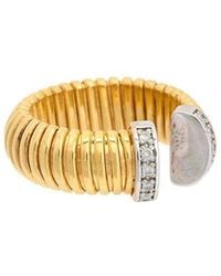 Meshmerise - 18k Over Silver 0.10 Ct. Tw. Diamond Ring - Lyst