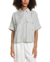 Max Studio - Collared Short Sleeve Shirt - Lyst
